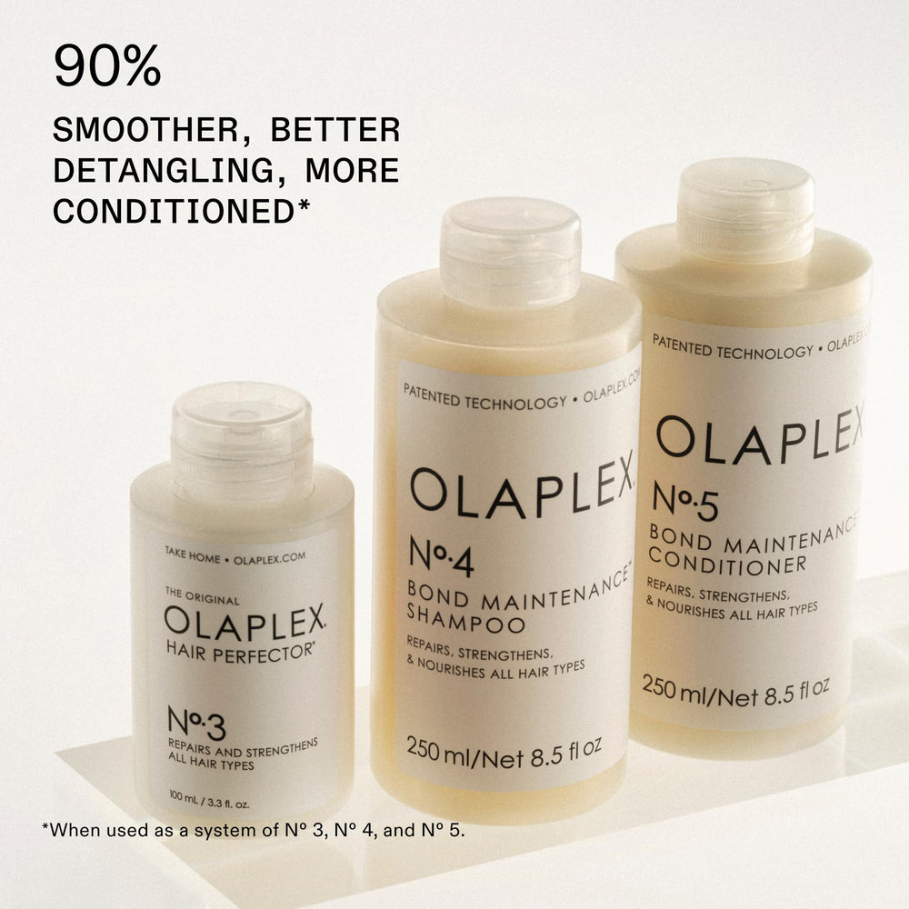 Olaplex No.5 bottle pour demonstrates easy application during shower routines.