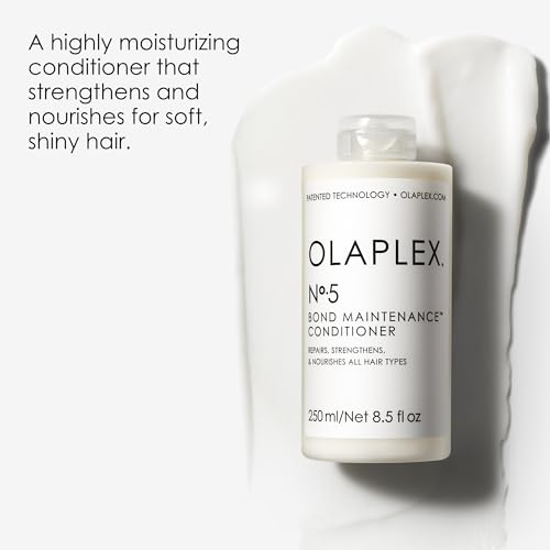 Olaplex No. 5 bottle pump in use for easy application.
