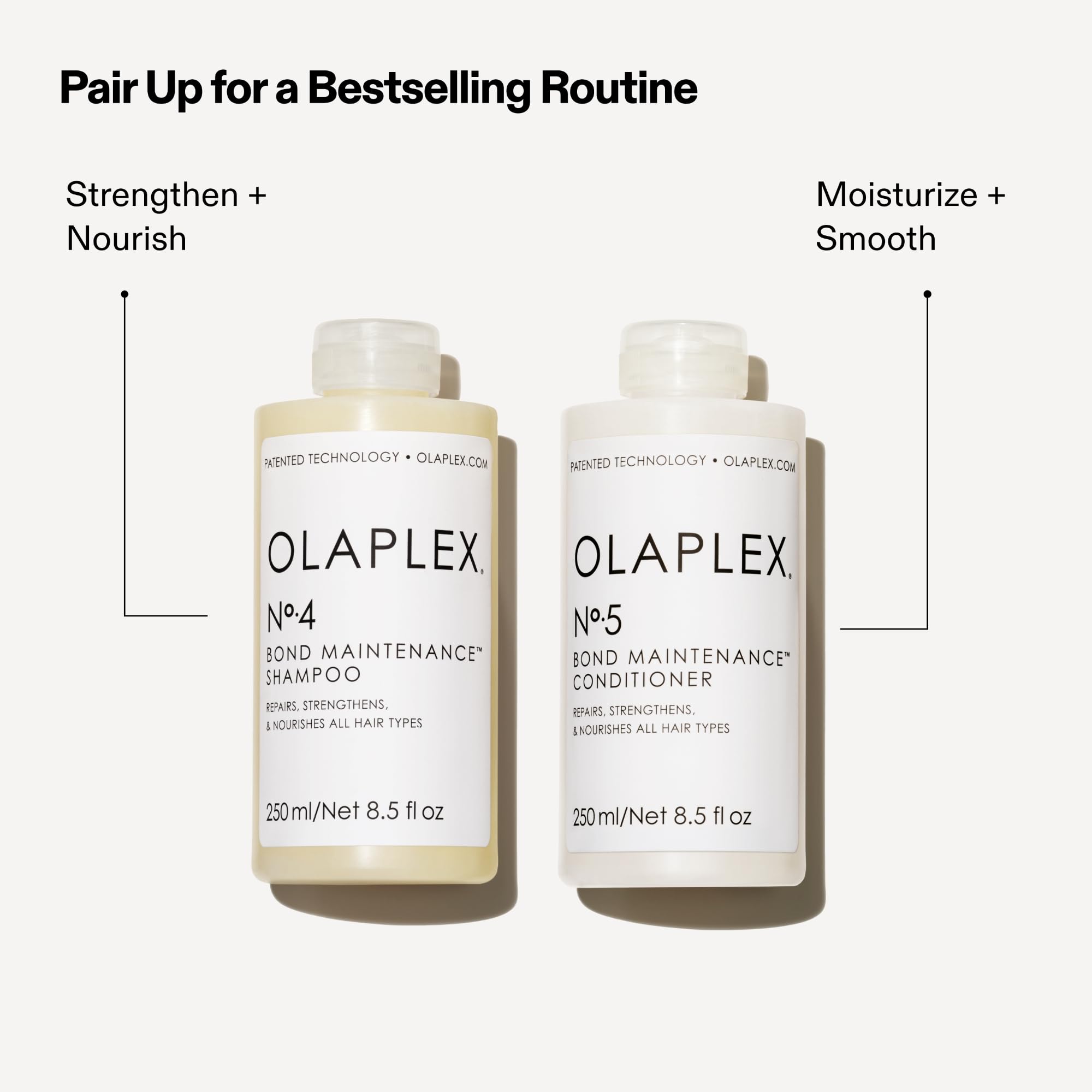 Olaplex No.5 color-safe label signals salon-grade care.
