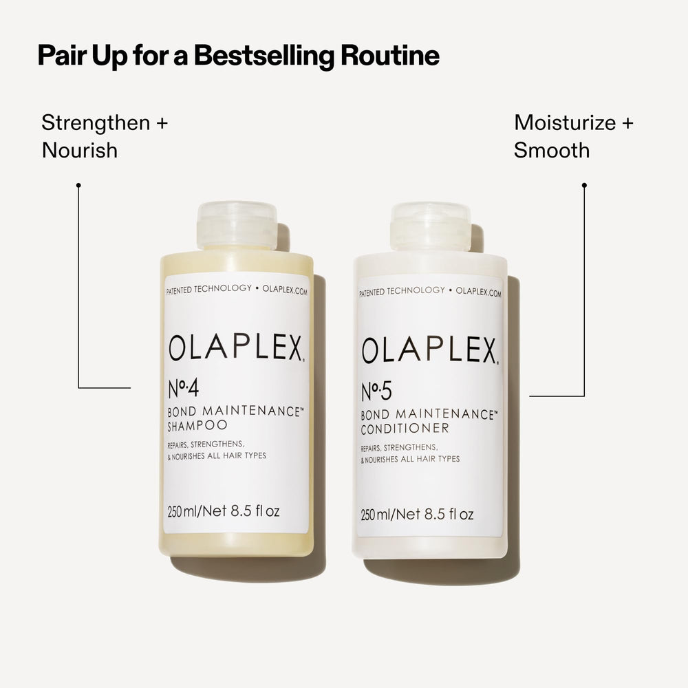 Olaplex No.5 color-safe label signals salon-grade care.