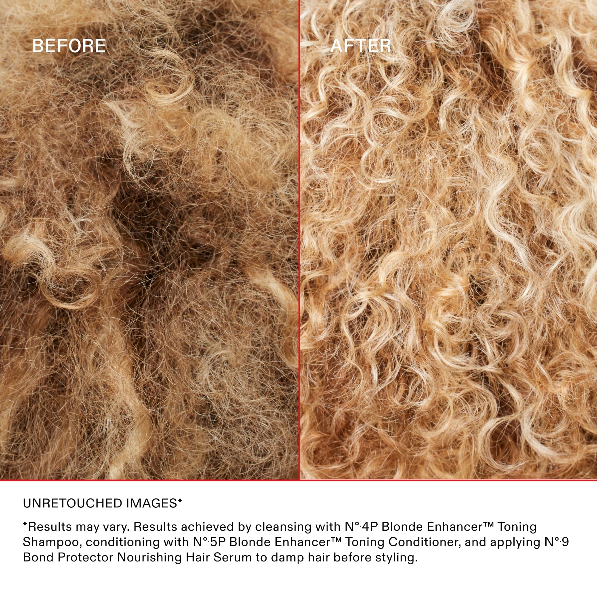 Olaplex No.5P applying to damp hair to reduce brassiness.