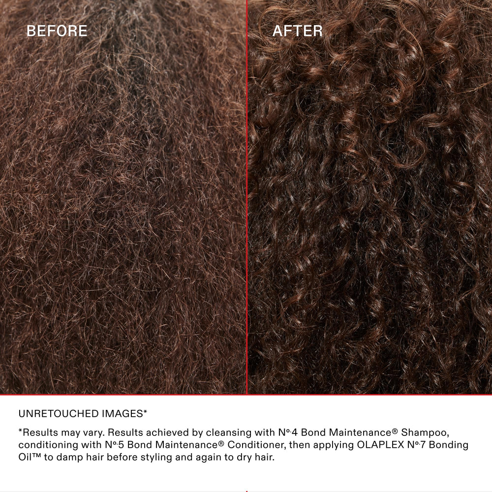 Olaplex No.6 and No.7 bottles with glossy finish