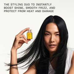 Olaplex No.7 close-up highlights glossy texture for smoother strands.