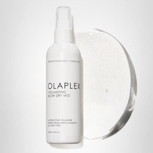 Olaplex Volumizing Blow Dry Mist finish on hair with natural shine