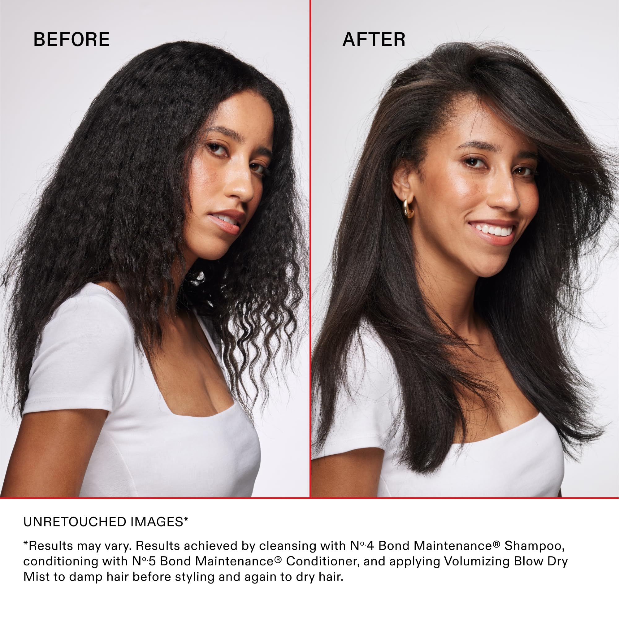 Olaplex Volumizing Blow Dry Mist mid-lengths to ends for movement