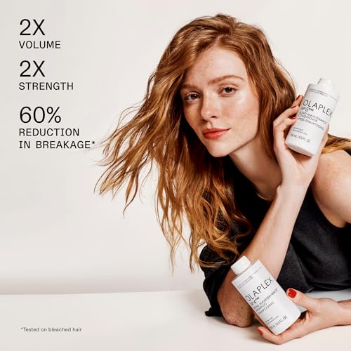 Olaplex No.4FINE bottle offers volumizing care for fine hair.