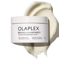 Olaplex Weightless Nourishing Mask bottle front shows premium packaging and lightweight hydration.