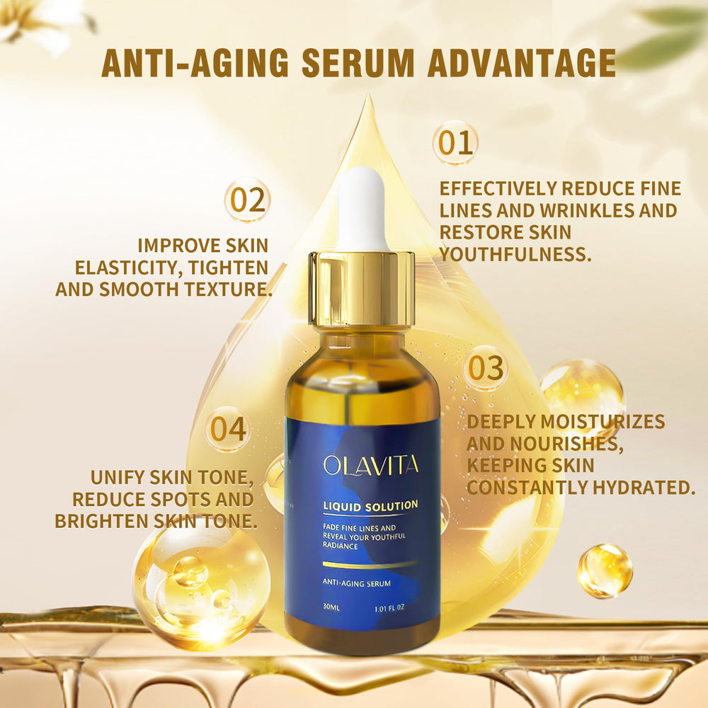OLAVITA Serum Facial con gotero facilita aplicación precisa.