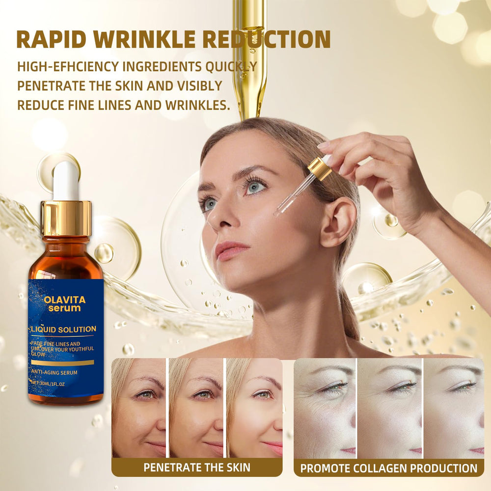 Olavita Serum, ingredientes con vitamina C y E, favorece una piel radiante y protegida.