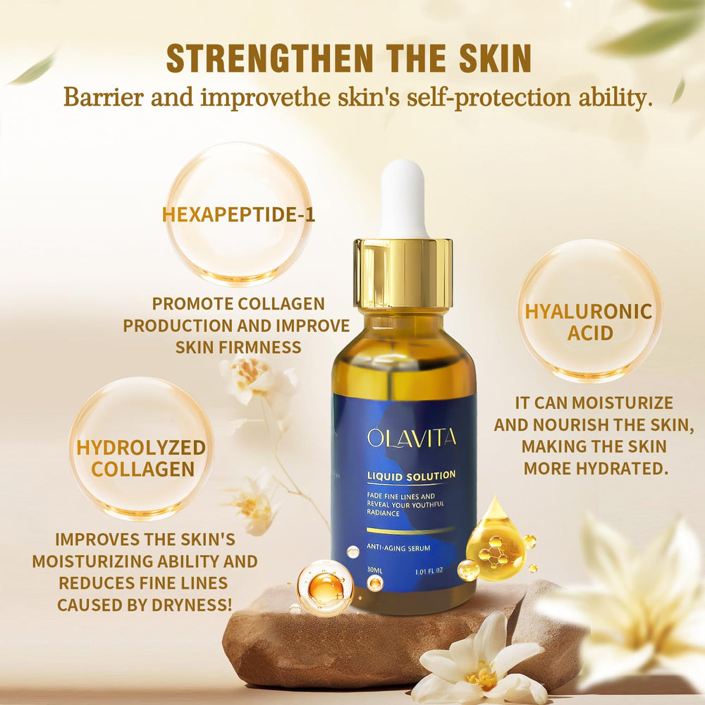 OLAVITA Serum Facial textura ligera facilita absorción diaria.