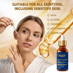 Textura líquida de Olavita Serum hidrata suavemente la piel.