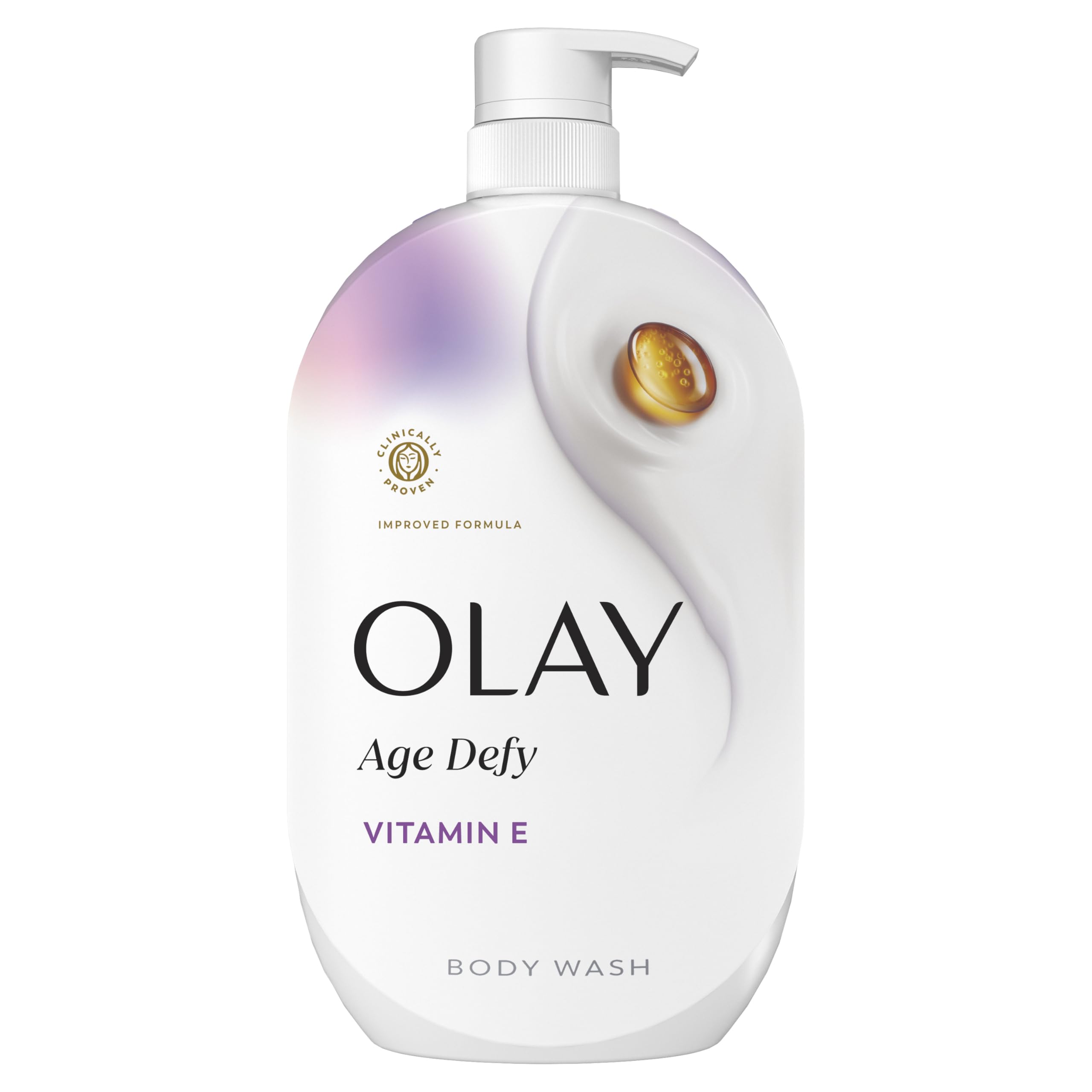 Jabf3n corporal Olay Age Defy en botella, hidrata la piel todo el deda
