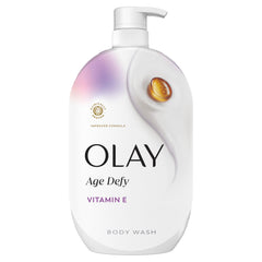 Jabf3n corporal Olay Age Defy en botella, hidrata la piel todo el deda