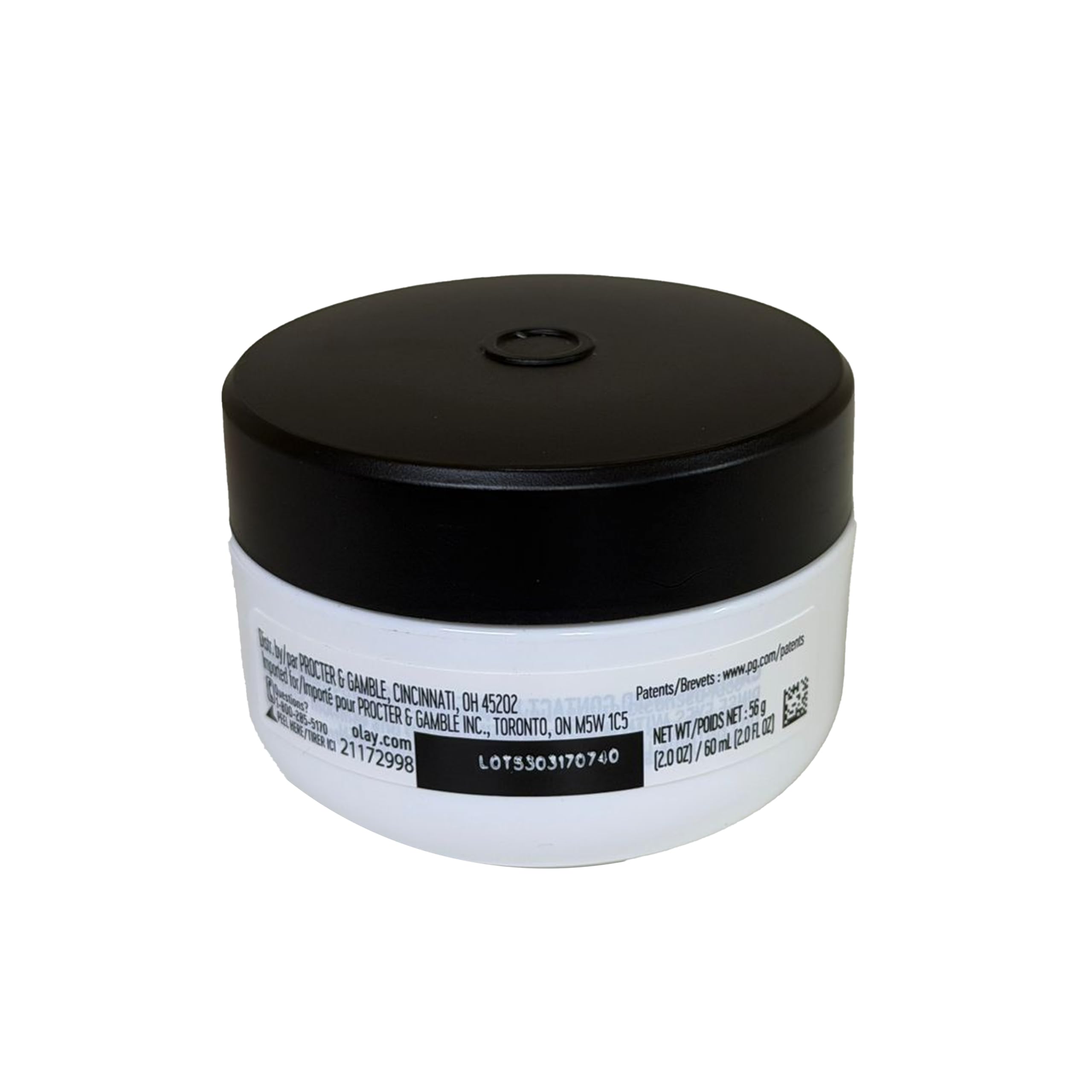 Olay Age Defying Renewal jar on hand, ideal for refreshing dry skin.