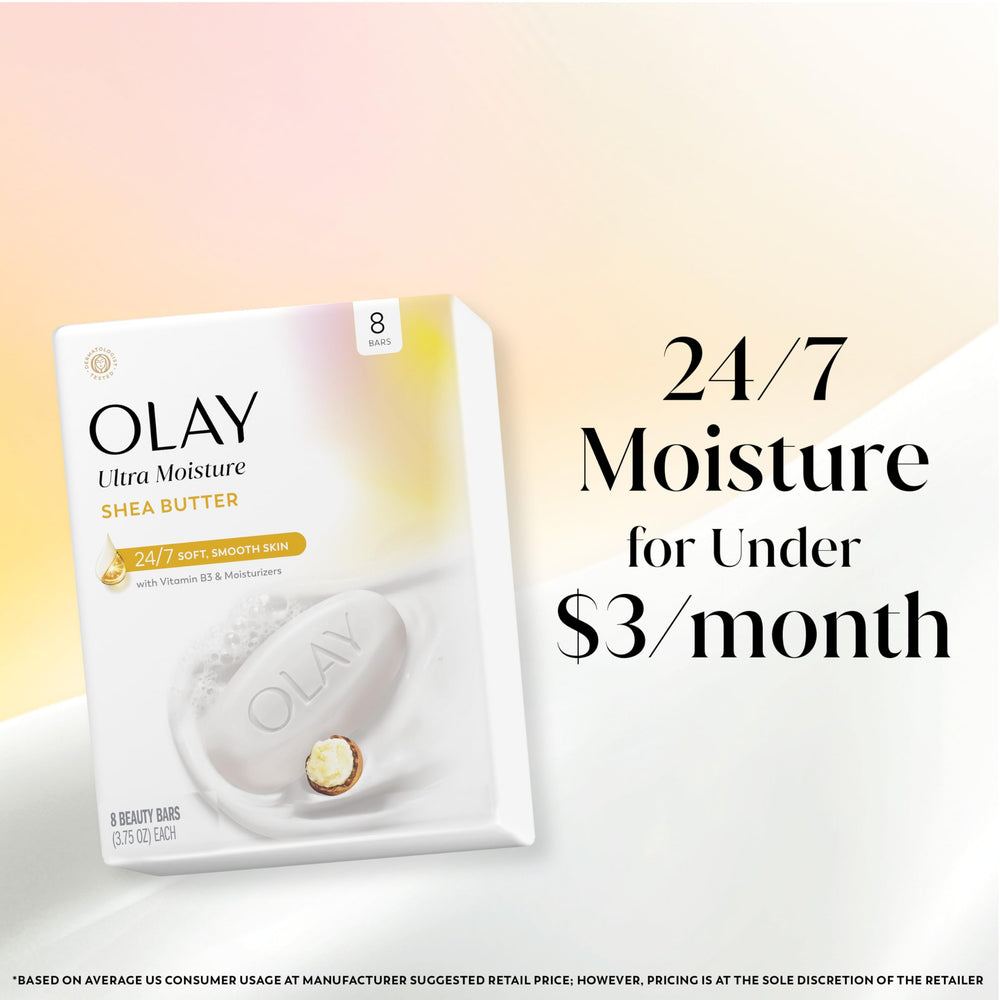 Olay Barra Belleza manteca de karité hidrata tras cada uso