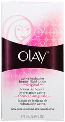 Olay Fluido Original de Belleza Hidratante, textura ligera y rápida absorción.