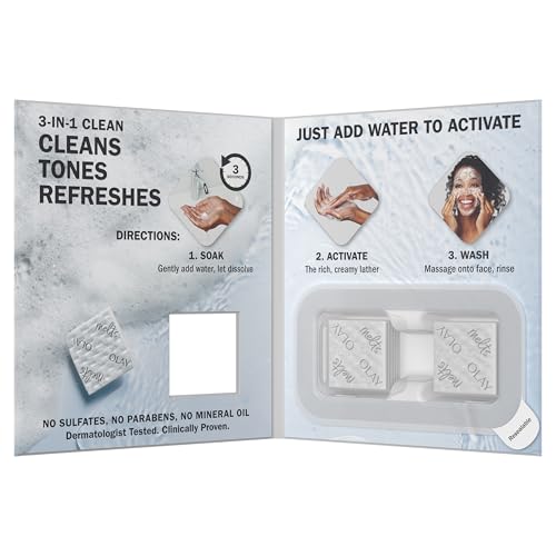 Olay Cleansing Melts remove SPF and makeup with one pad every use.