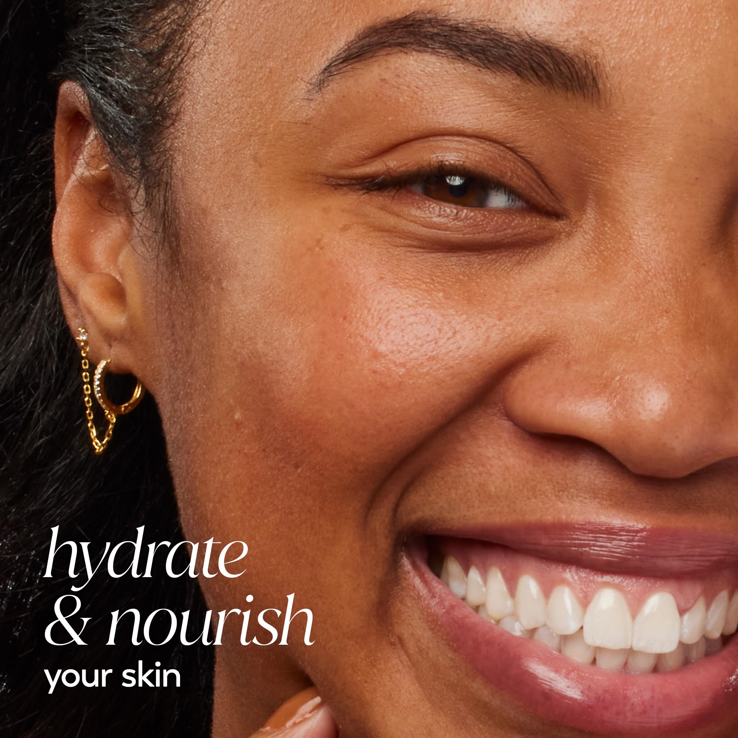 Olay Collagen Peptide 24 MAX showing 24-hour hydration on skin