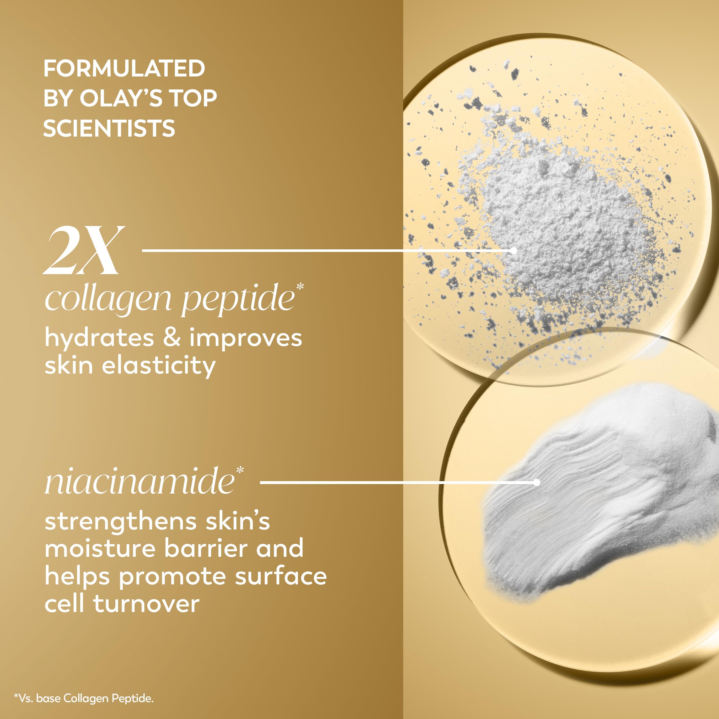 Olay Collagen Peptide 24 MAX fragrance-free label on packaging