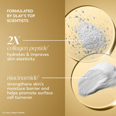 Olay Collagen Peptide 24 MAX fragrance-free label on packaging