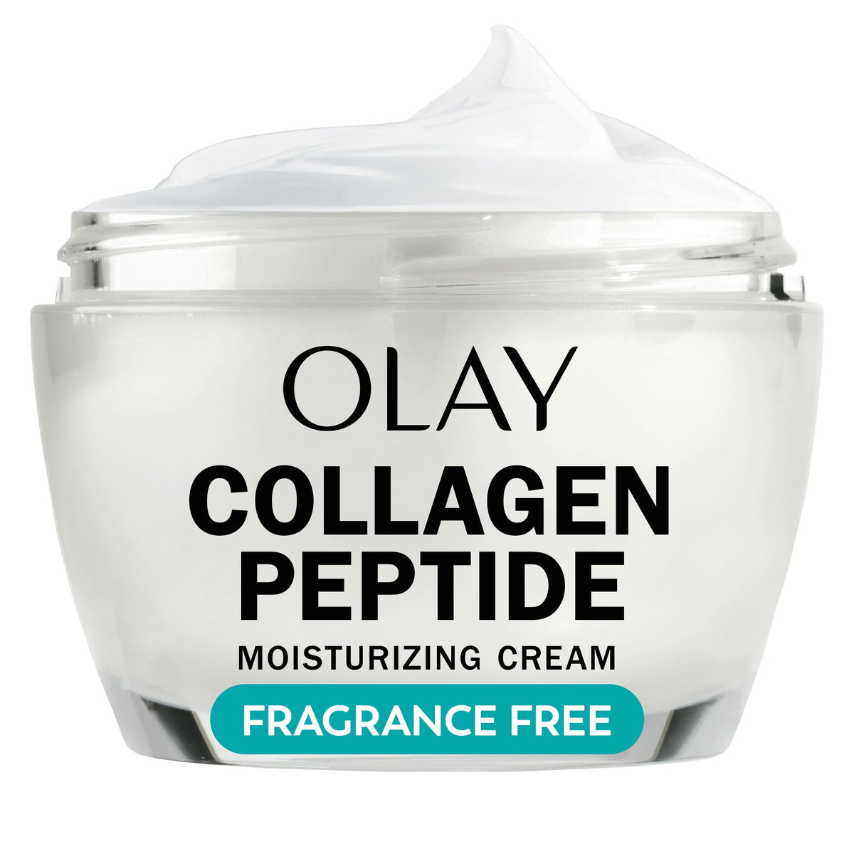 OLAY Collagen Peptide Cream bottle for daily hydration.
