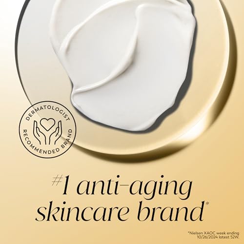 OLAY Collagen Peptide Cream label close-up highlighting fragrance-free formula.