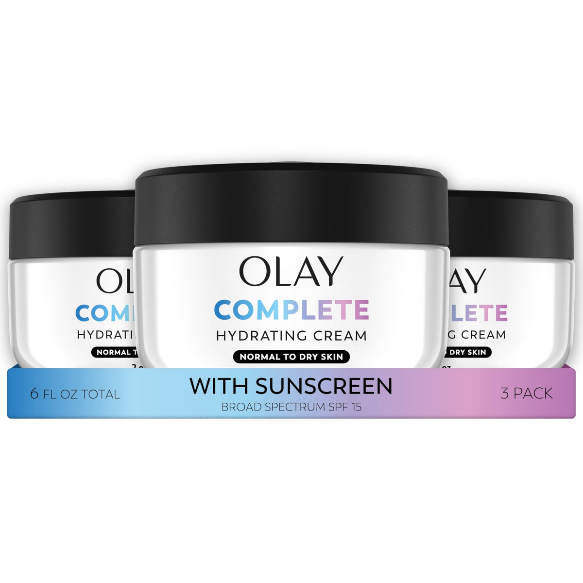 Olay Complete All Day UV Moisture Cream bottle, daily SPF hydration