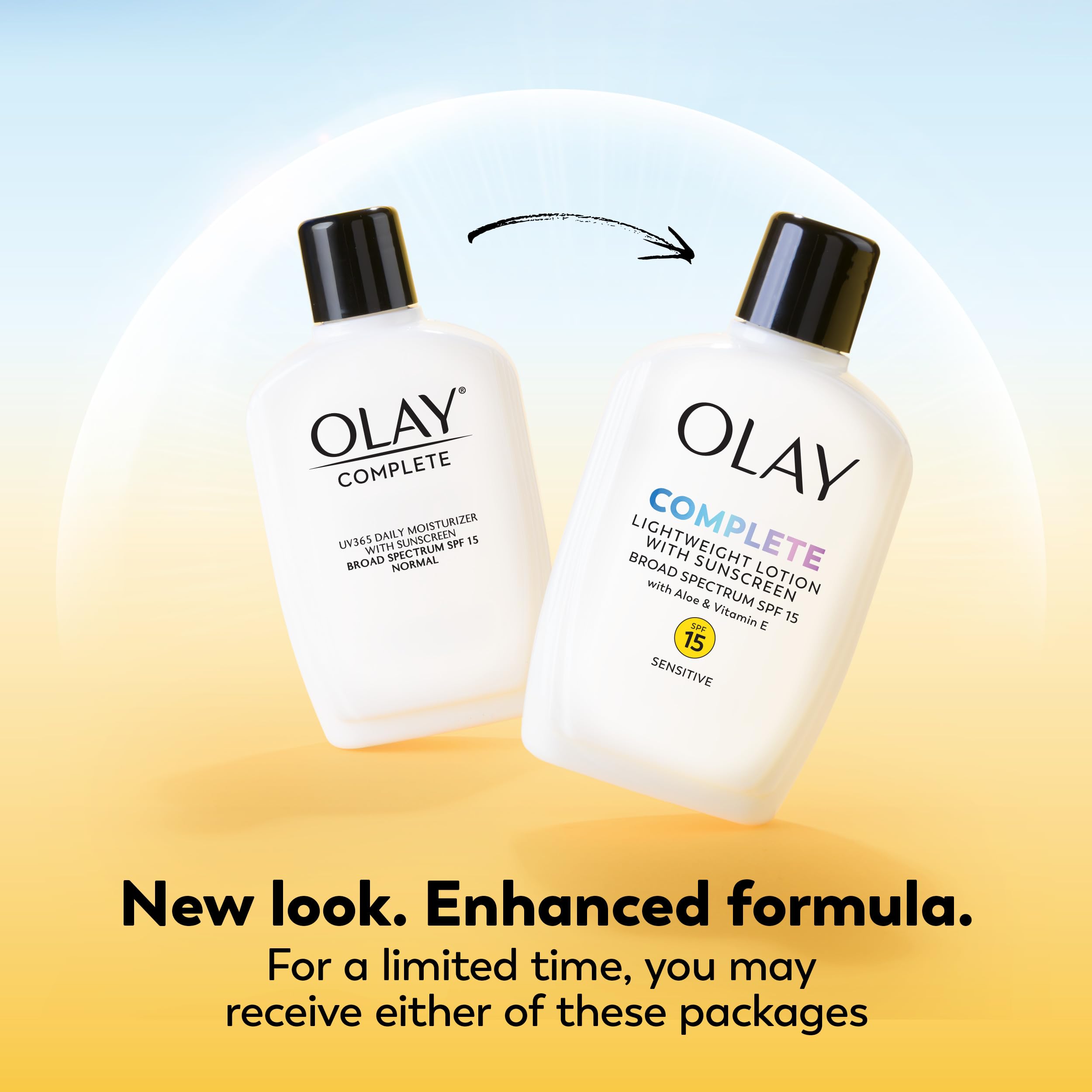 Olay Complete Lotion SPF 15 2-pack packaging highlighting two-pack convenience