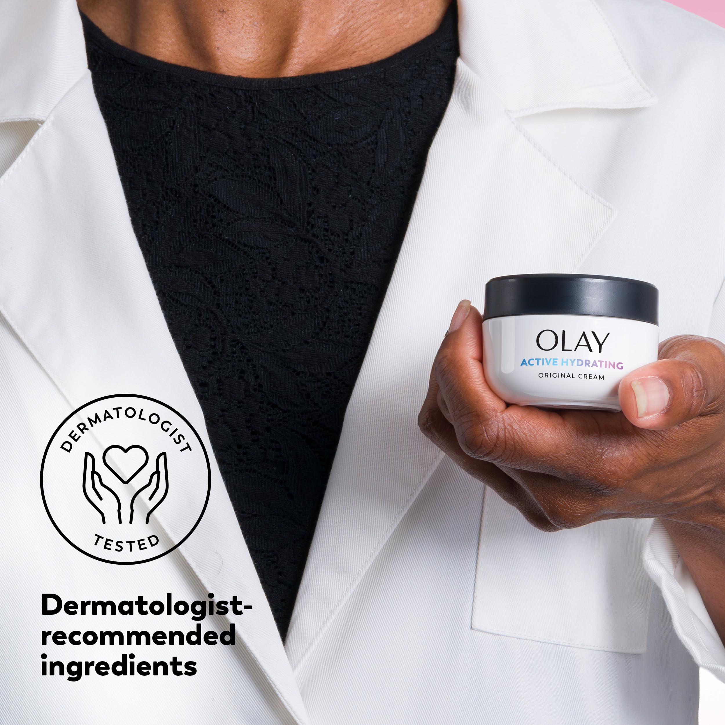 Suaviza líneas finas con la Crema Hidratante Activa de Olay.