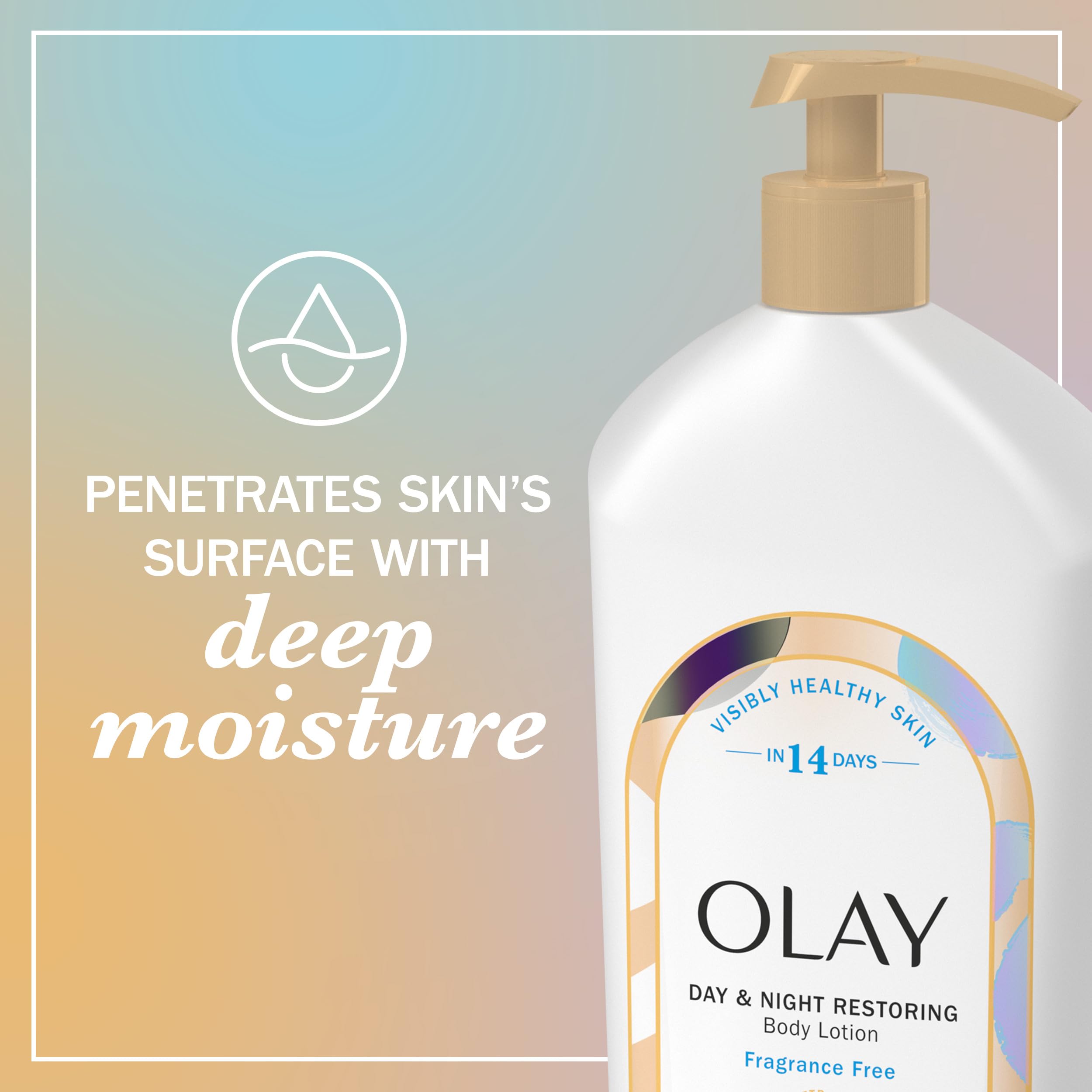 Loción Olay hidrata piel de todo tipo con textura agradable