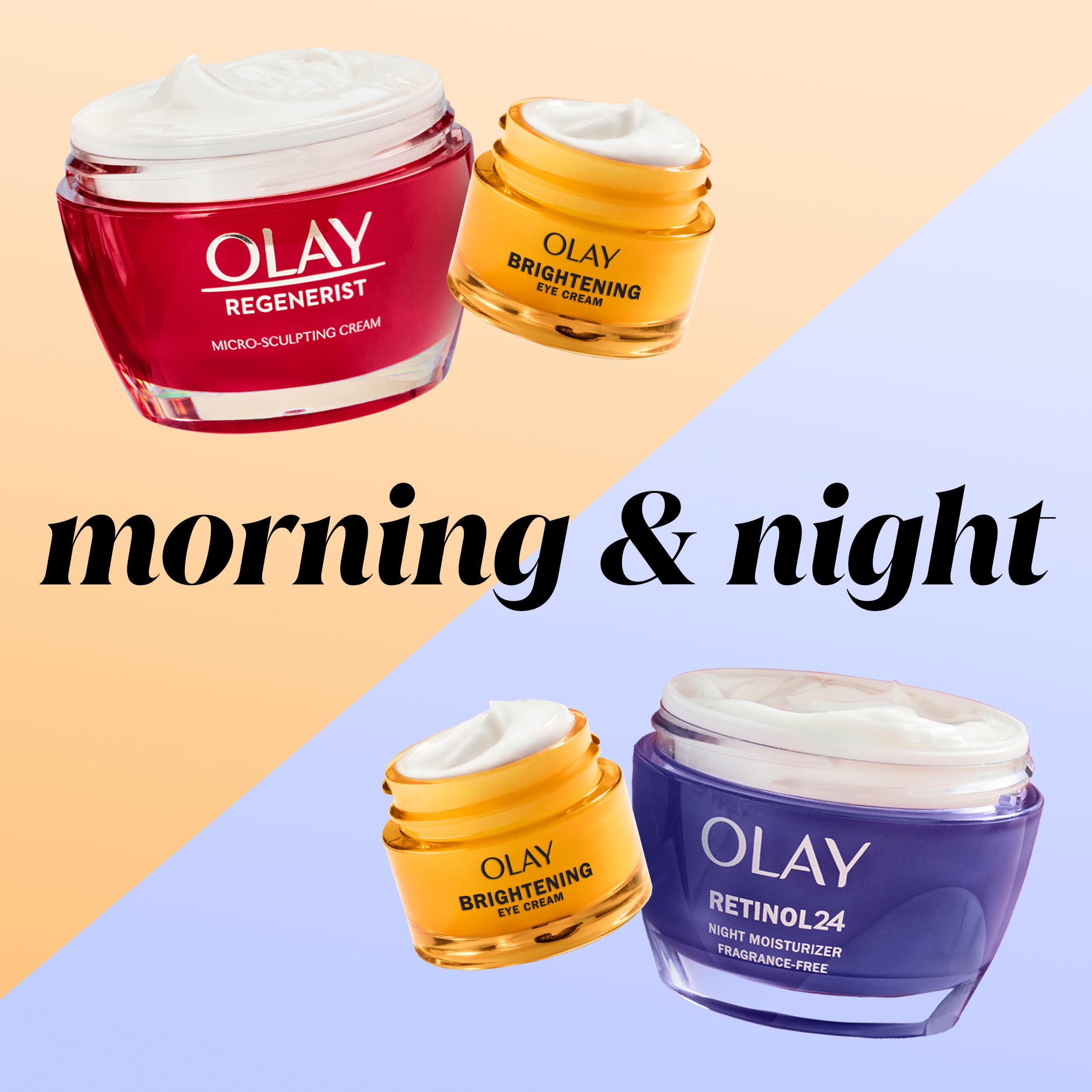 Olay day-night use concept illustration for routine