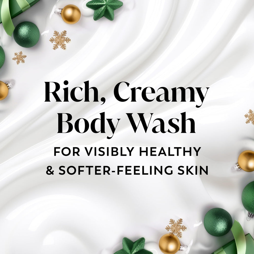 Aroma navideño de abeto y sándalo con Ducha Corporal Olay.