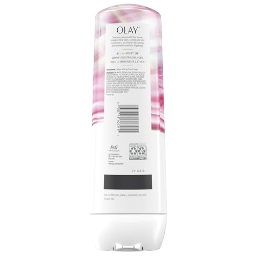 Olay Ducha Corporal Indulgente, envase práctico de 20 onzas, ideal para el baño diario.