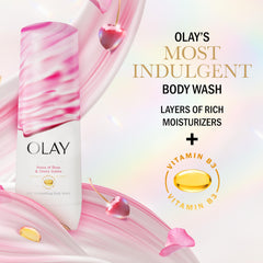 Olay Ducha Corporal Indulgente, vitamina B3, ayuda a nutrir la piel durante la limpieza.