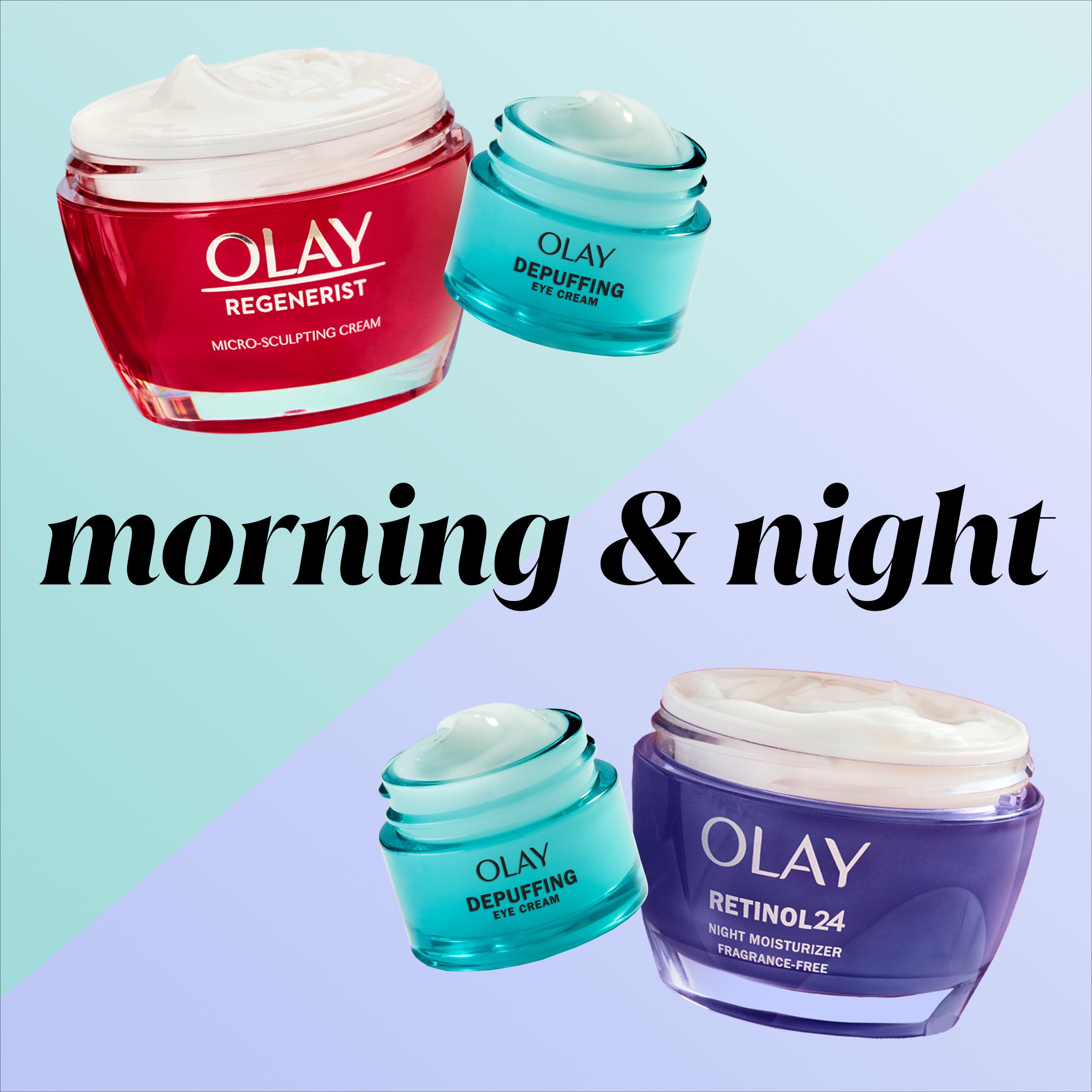 Olay eye gel makeup-friendly formula—doesn't disturb makeup