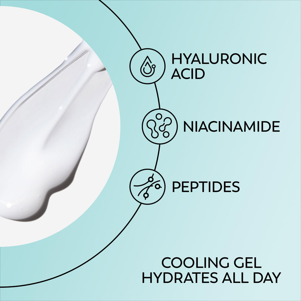 Olay eye gel under-eye area application close-up