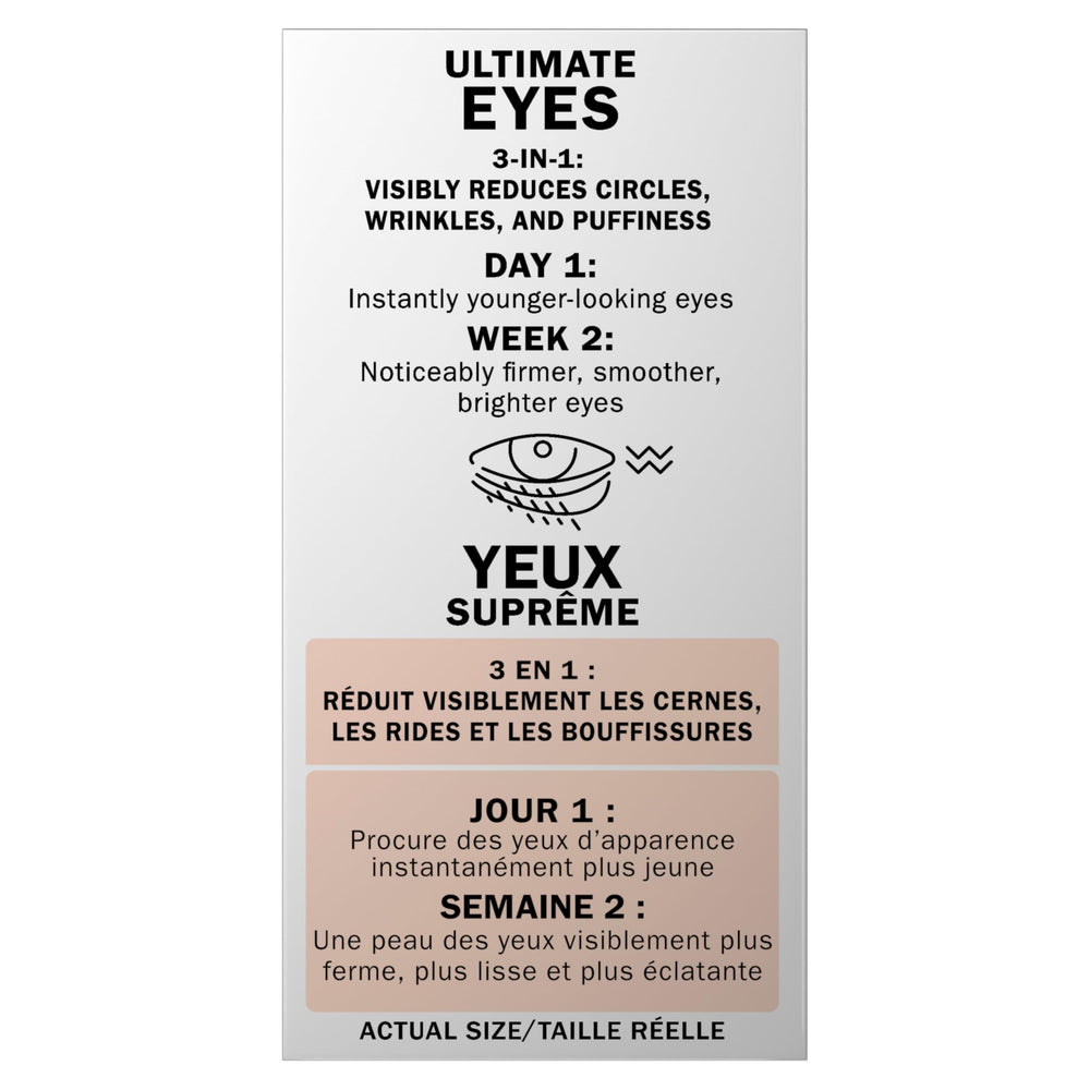 OLAY Ultimate Eye Cream delivers hydration around eyes post-application.