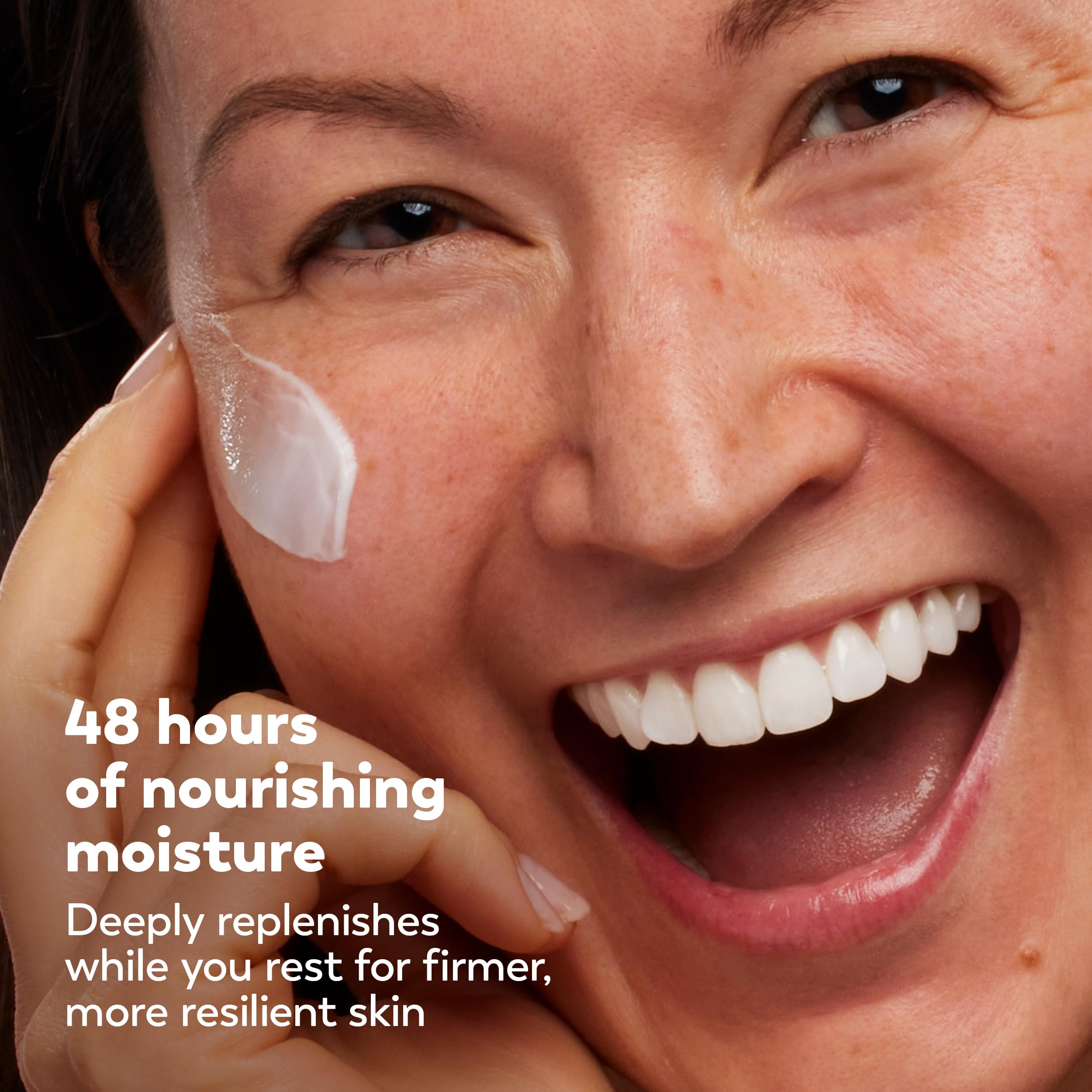 Olay Firming Night Cream packaging front showcases triple-pack value