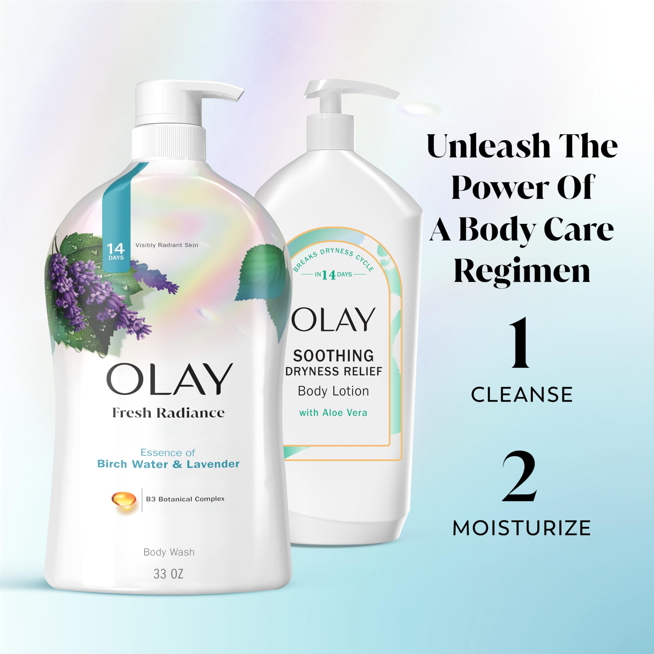 Olay four-pack display hints at value and consistency.