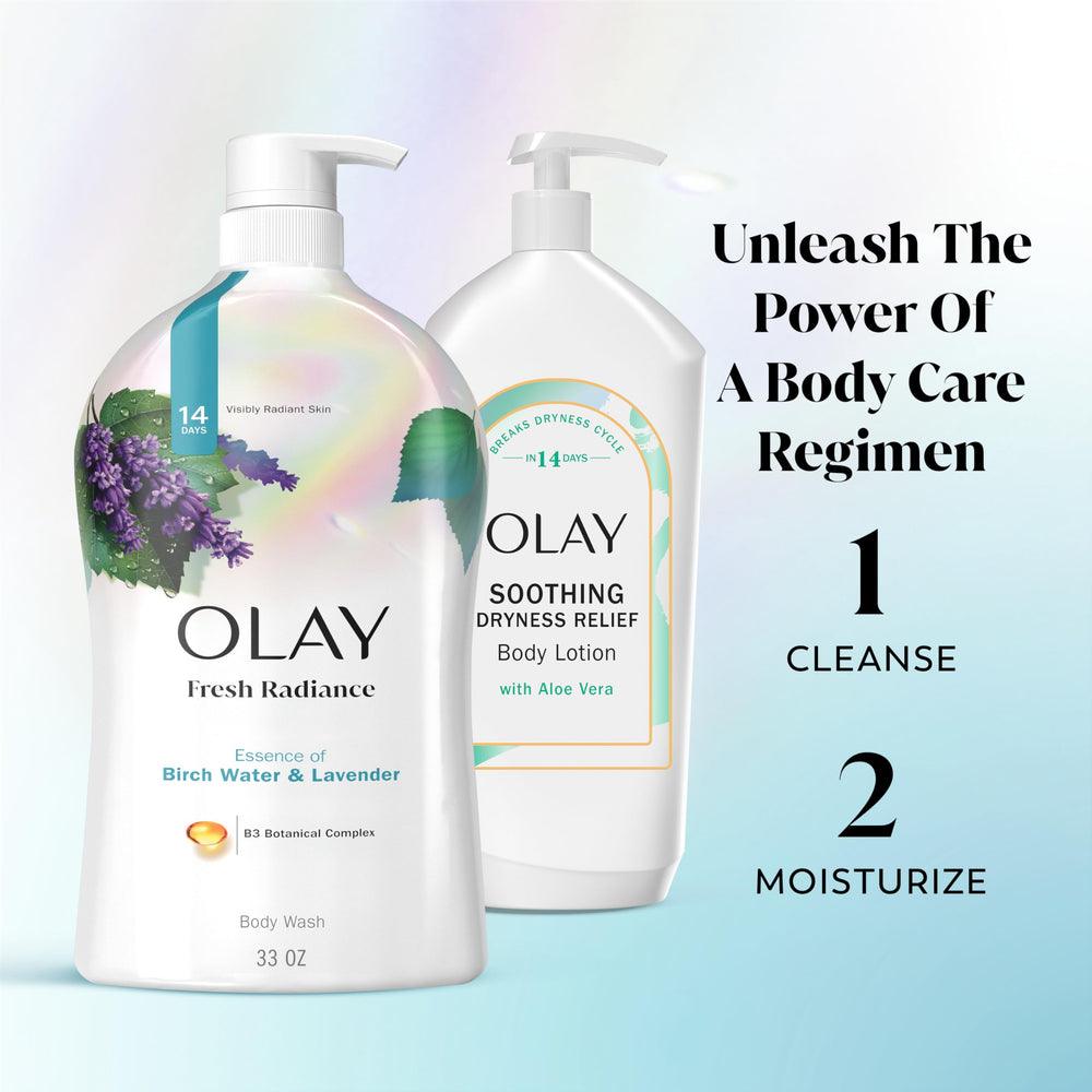 Olay four-pack display hints at value and consistency.