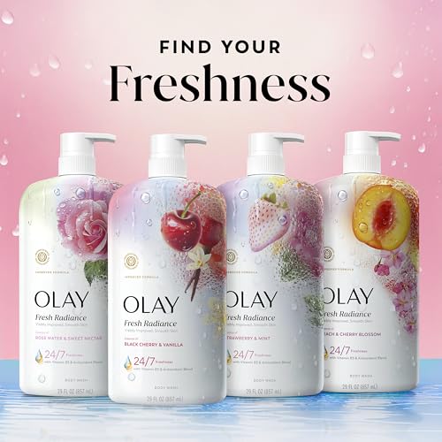 Olay fragancia dulce y frutal acompaña cada ducha