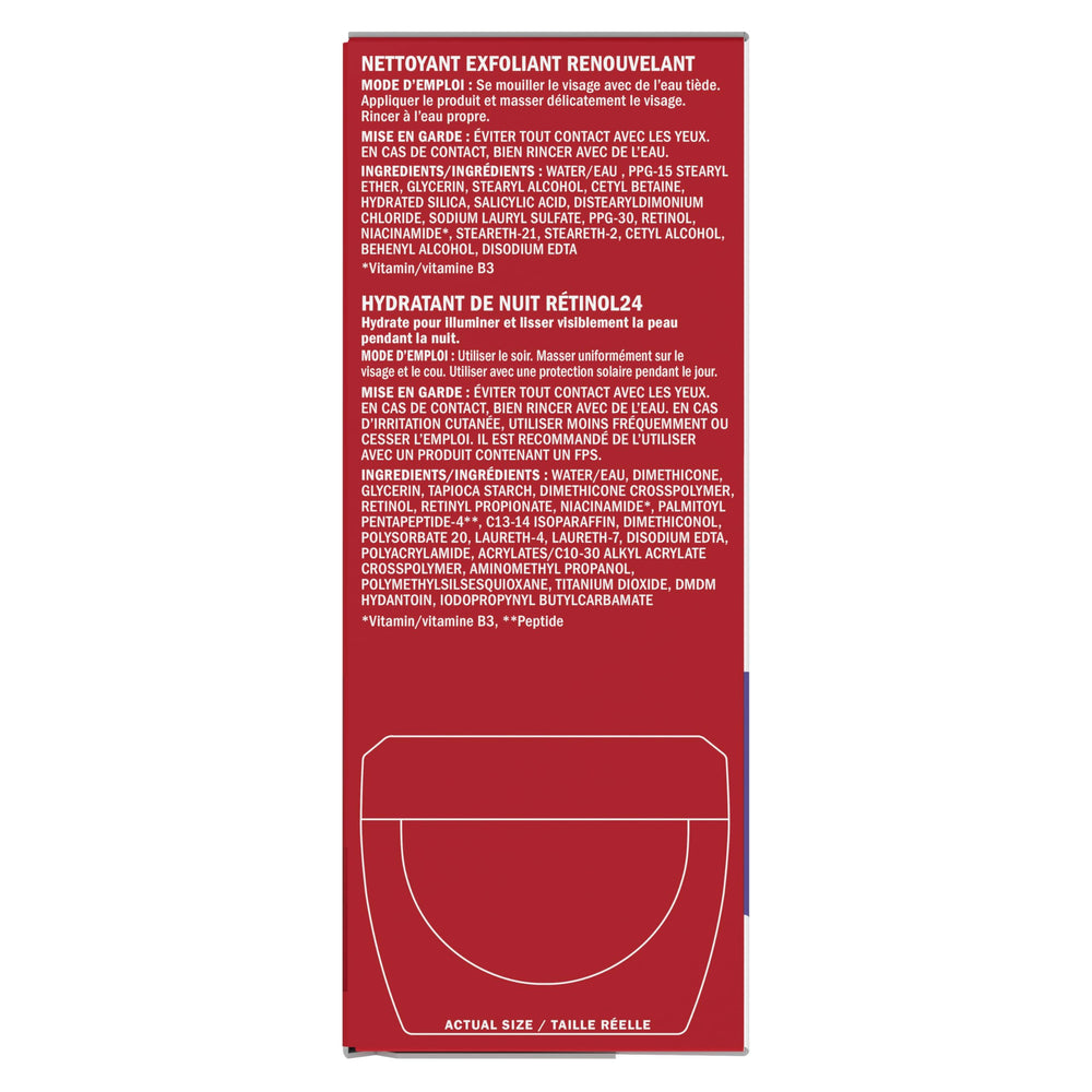 Olay Fragrance-free moisturizer label indicating fragrance- and dye-free formula