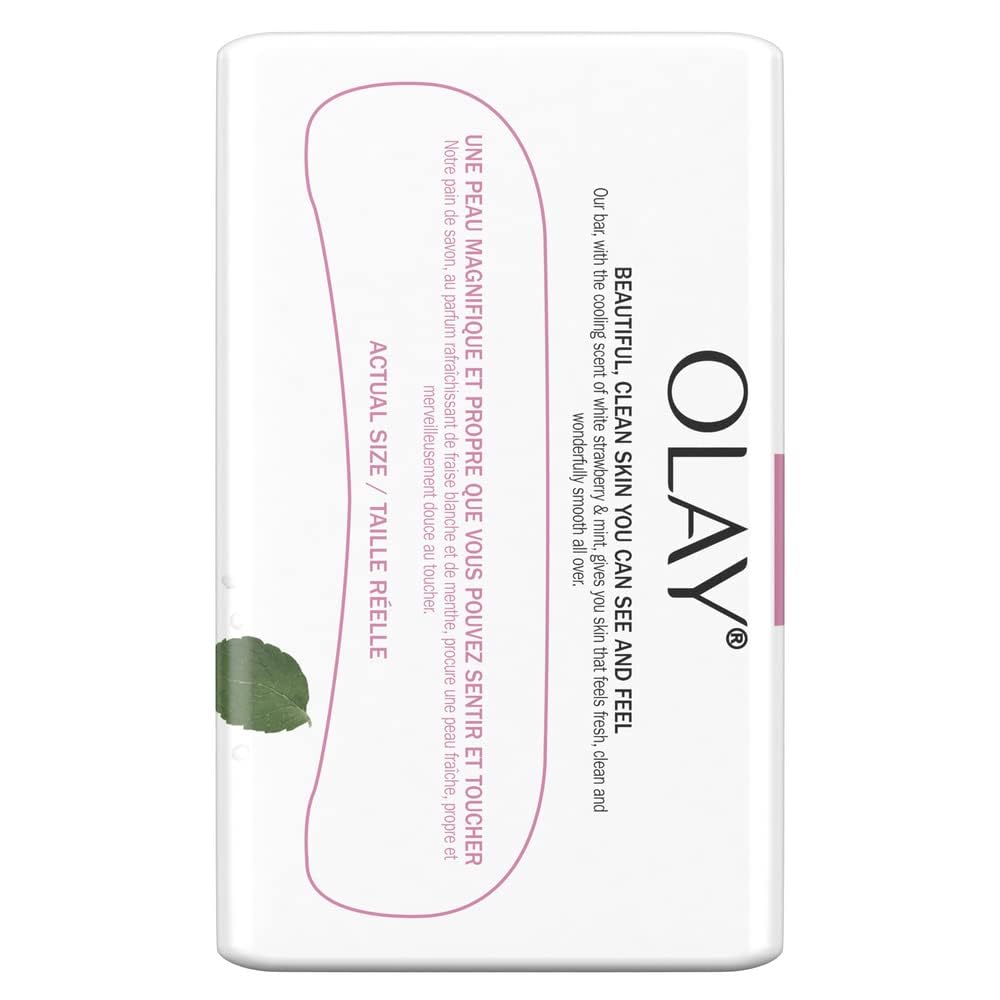 Olay Fresh Outlast barra espuma cremosa para limpieza suave y agradable.