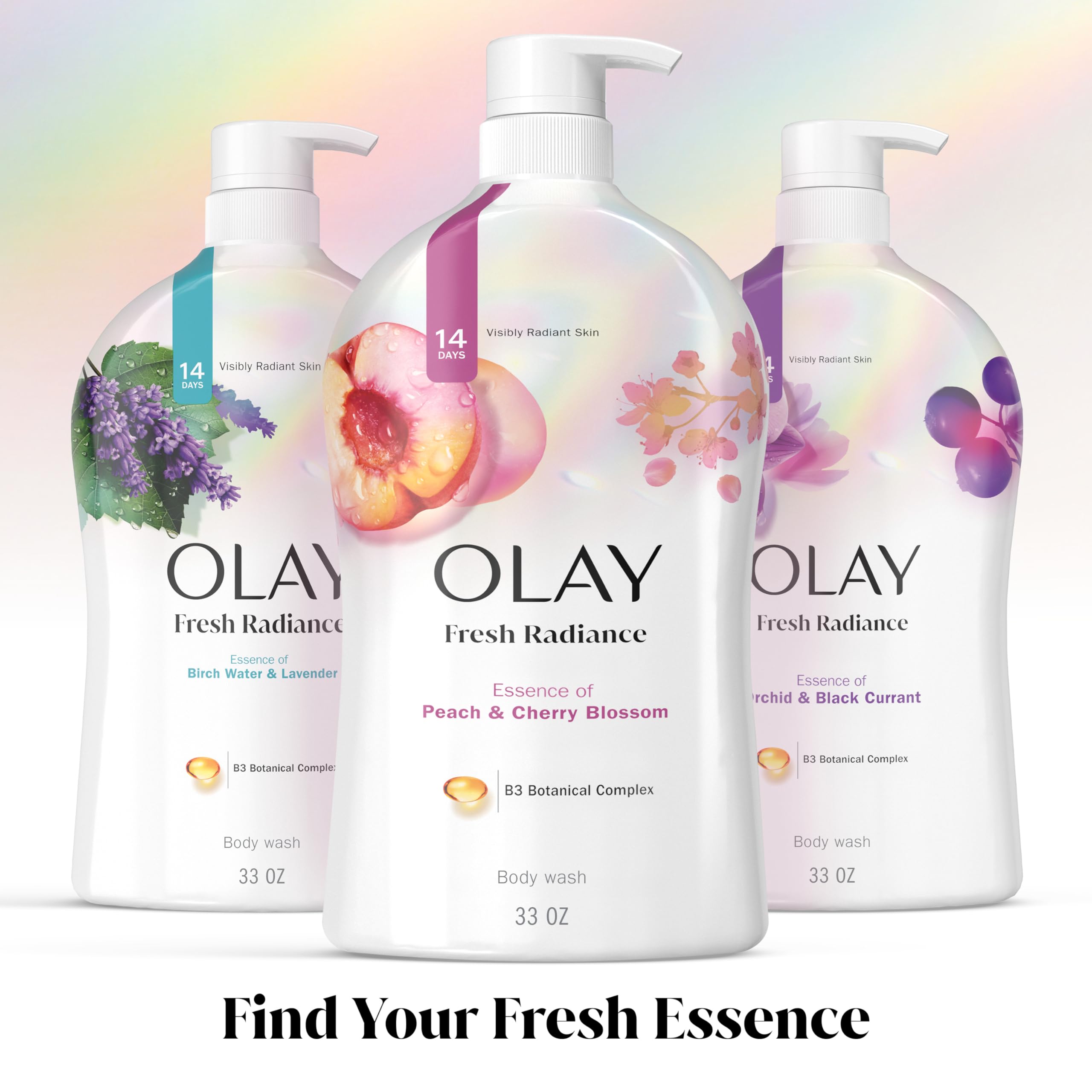 Olay Fresh Outlast Ducha Corporal imagen de ritual de ducha relajante.