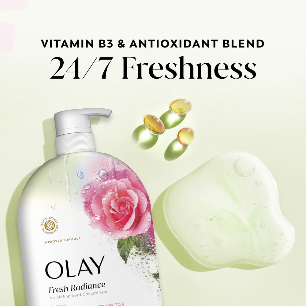 Aroma agua de rosas de Olay Fresh Radiance para una experiencia revitalizante