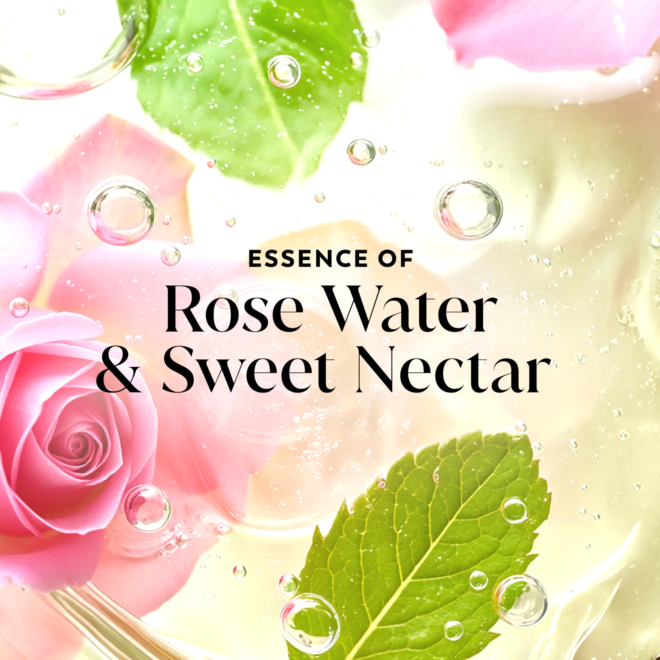 Notas de rosa y néctar en Olay Fresh Radiance para un aroma envolvente.