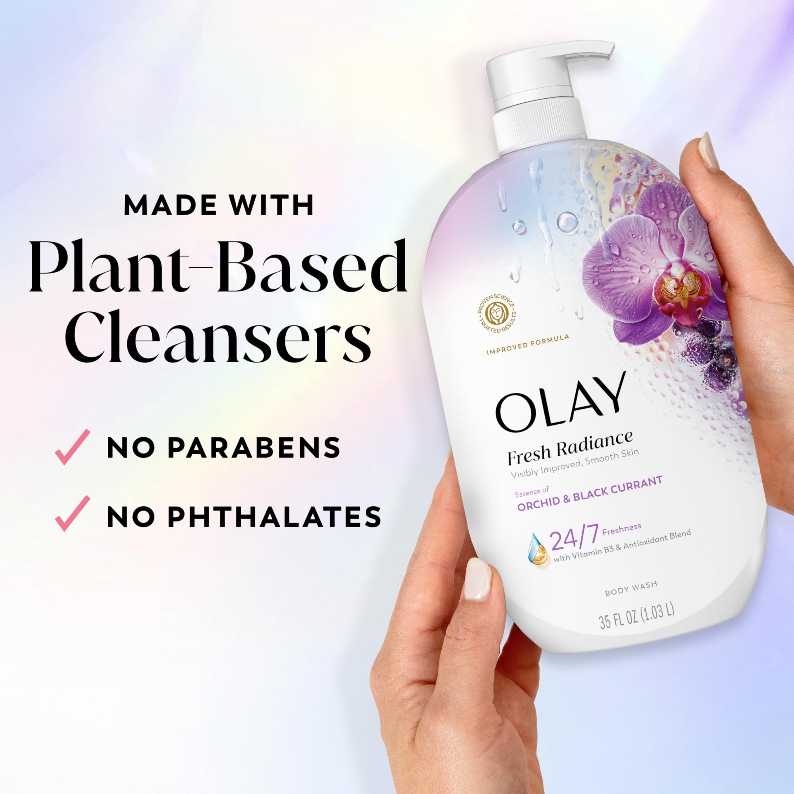 Olay Fresh Radiance piel visiblemente lisa tras el lavado