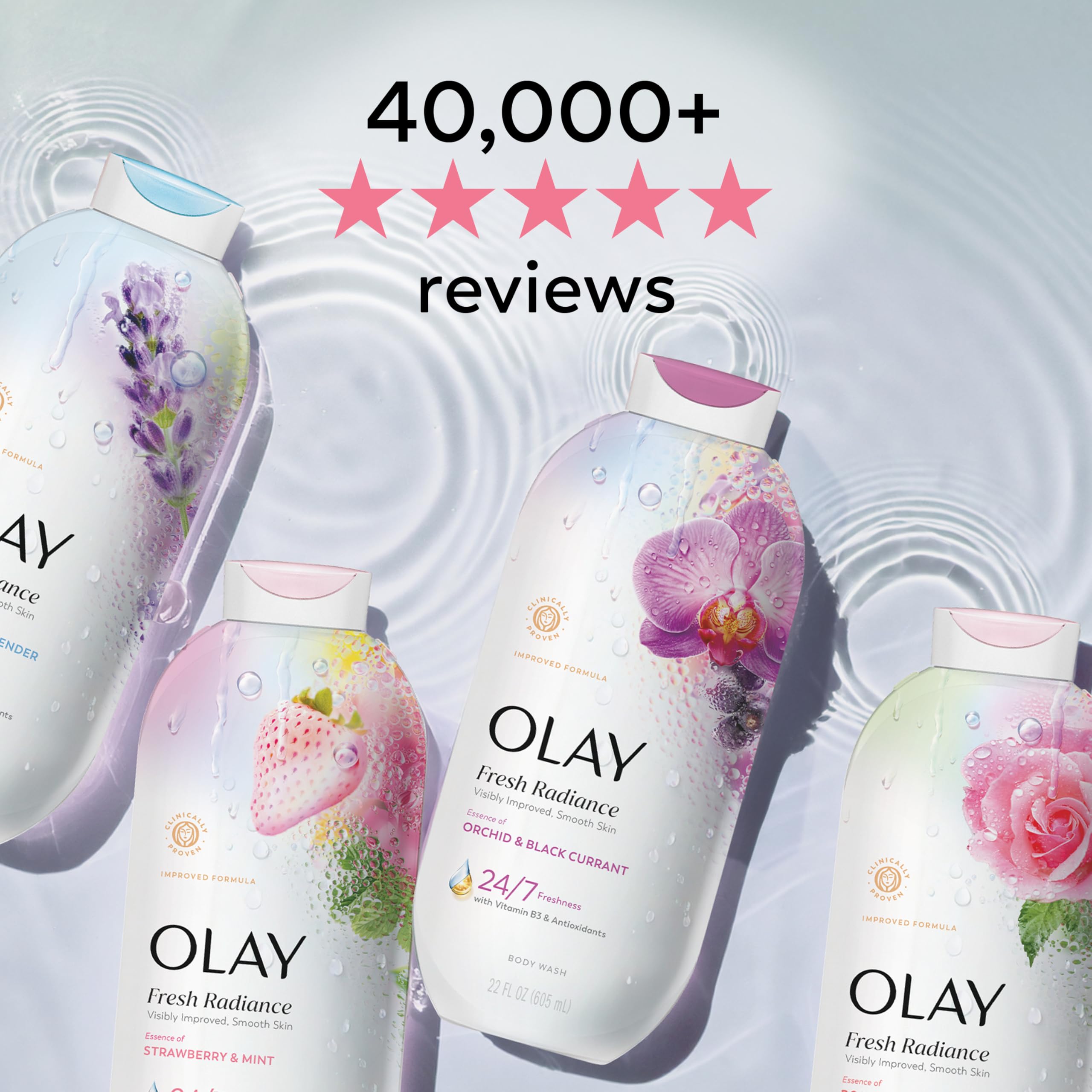 Fórmula de Olay Fresh Radiance sin parabenos para piel sensible