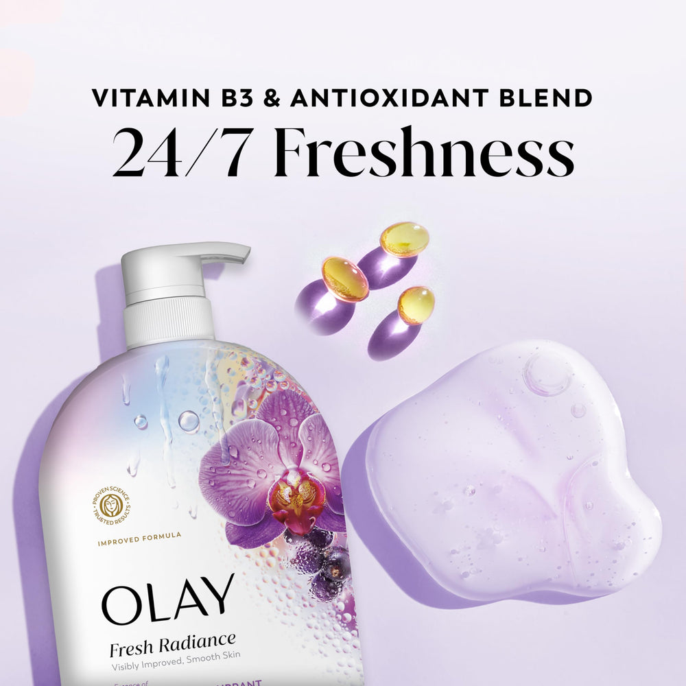 Olay Fresh Radiance textura luminosa piel radiante tras la ducha