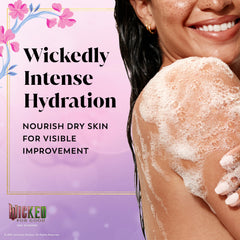 Gota de gel de ducha de Olay, espuma cremosa para piel suave.